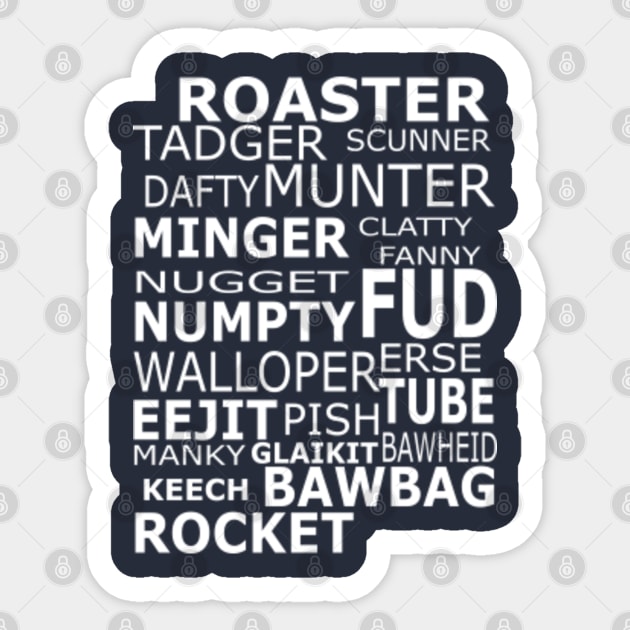 Scottish Slang Sticker by LittleBoxOfLyrics